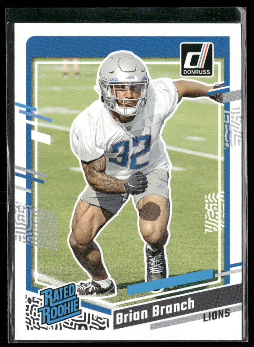 Brian Branch 2023 Donruss #328 RC Detroit Lions