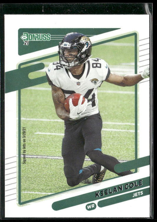 Keelan Cole 2021 Donruss #136 New York Jets