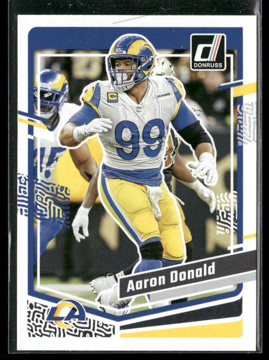 Aaron Donald 2023 Donruss #162 Los Angeles Rams