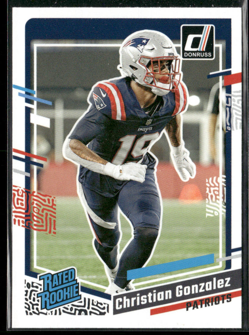 Christian Gonzalez 2023 Donruss #369 RC New England Patriots