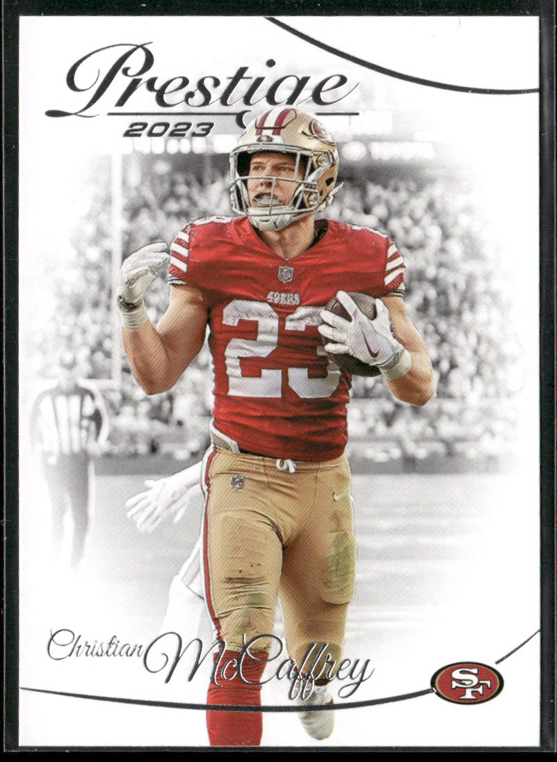 Christian McCaffrey 2023 Panini Prestige #257 San Francisco 49ers