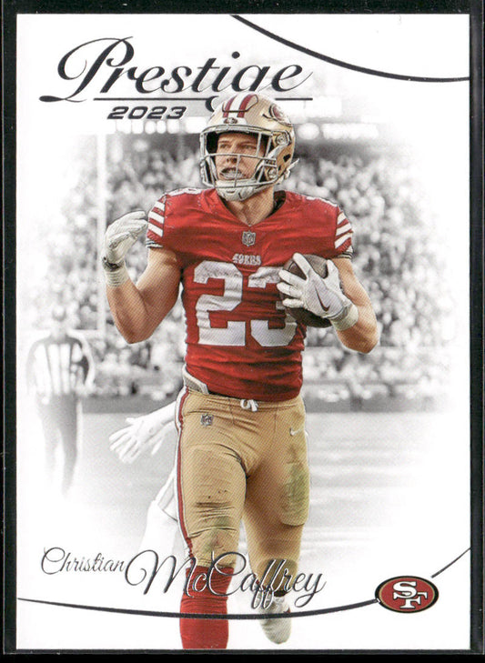Christian McCaffrey 2023 Panini Prestige #257 San Francisco 49ers