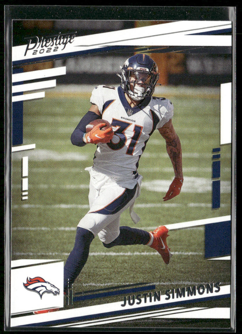 Justin Simmons 2022 Panini Prestige #92 Denver Broncos