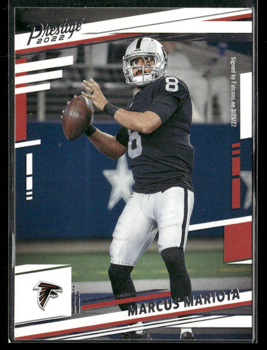 Marcus Mariota 2022 Panini Prestige #292 Atlanta Falcons