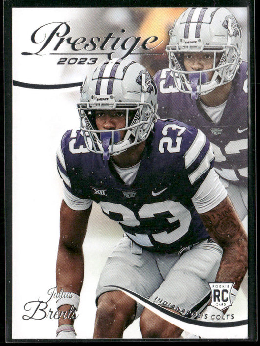 Julius Brents 2023 Panini Prestige #354 RC Indianapolis Colts
