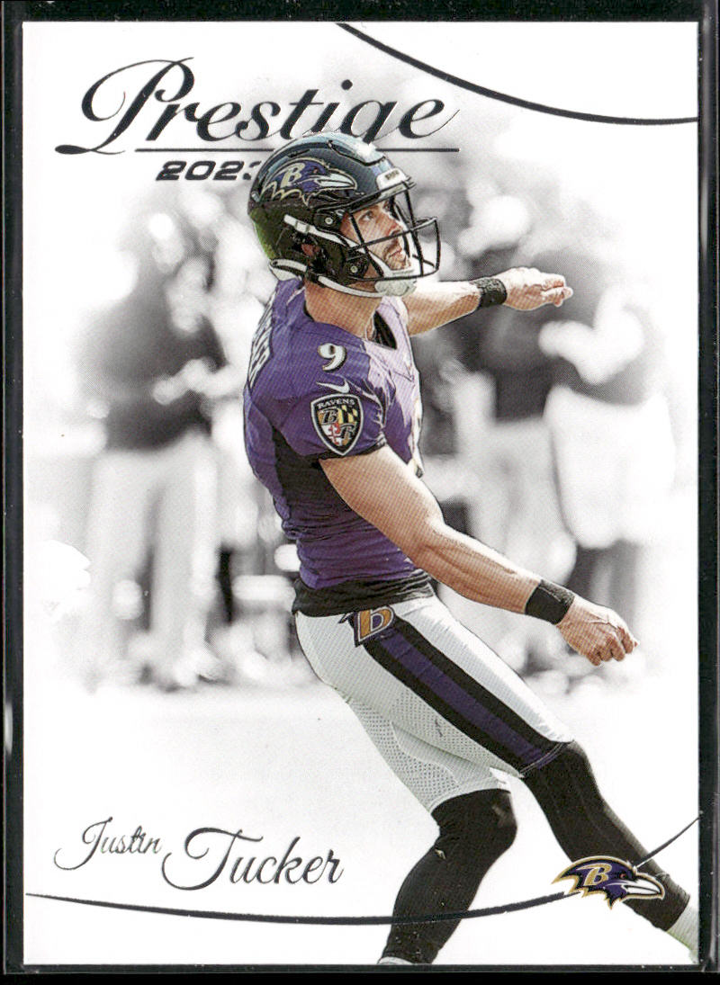 Justin Tucker 2023 Panini Prestige #23 Baltimore Ravens