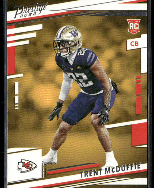 Trent McDuffie 2022 Panini Prestige #334 RC Kansas City Chiefs