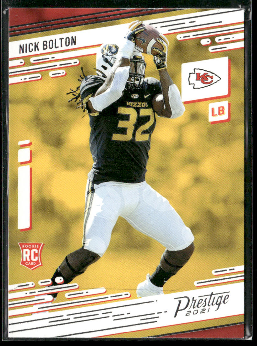 Nick Bolton 2021 Panini Prestige #253 RC Kansas City Chiefs