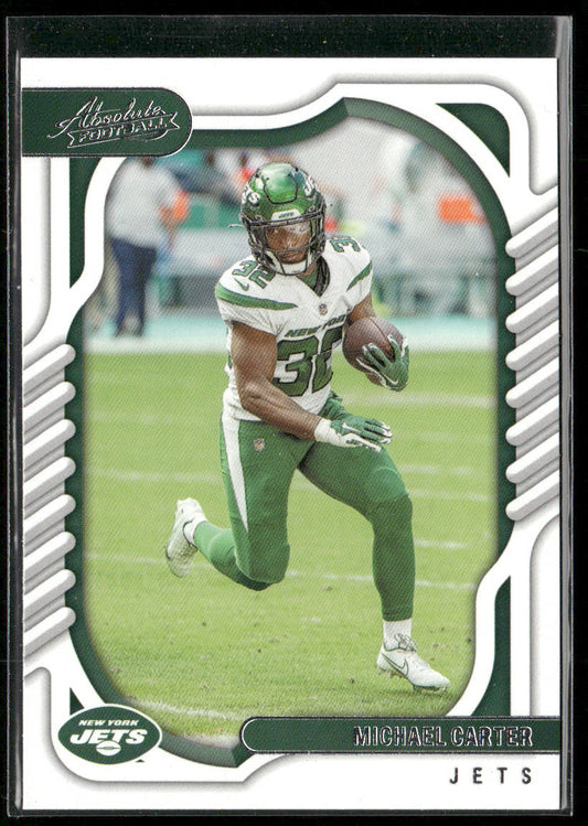 Michael Carter 2022 Panini Absolute Retail #100 New York Jets