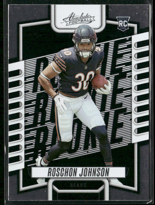 Roschon Johnson 2023 Panini Absolute Retail #134 RC Chicago Bears