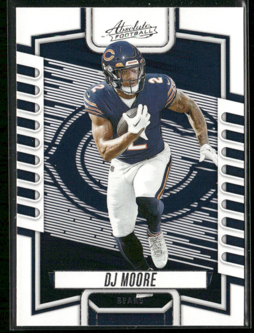 DJ Moore 2023 Panini Absolute Blue #93 Chicago Bears