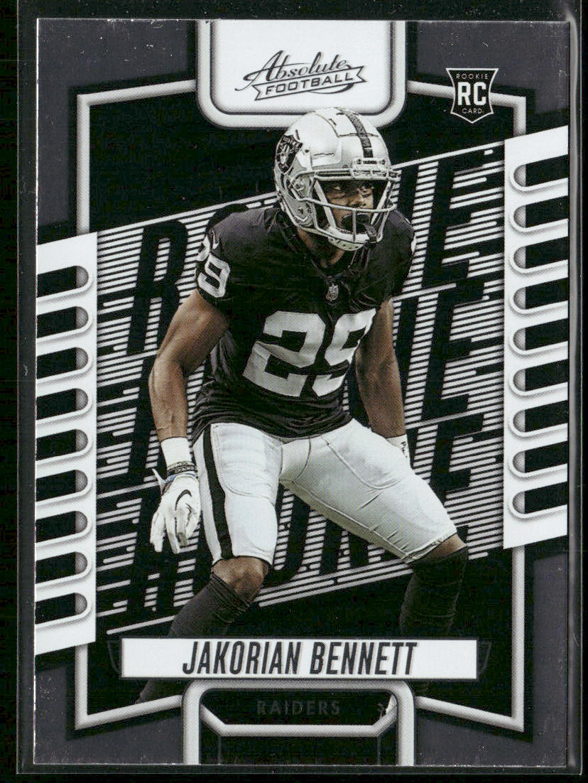 Jakorian Bennett 2023 Panini Absolute Retail #191 RC Las Vegas Raiders