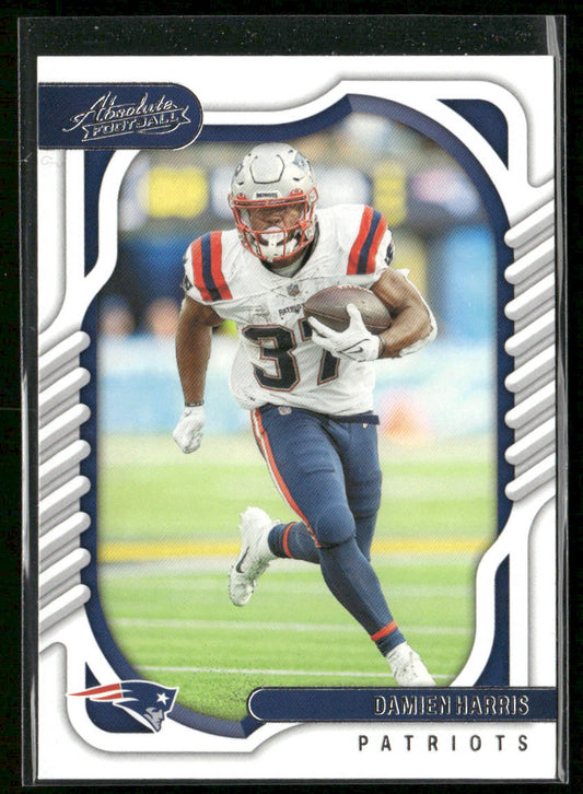 Damien Harris 2022 Panini Absolute Retail #75 New England Patriots