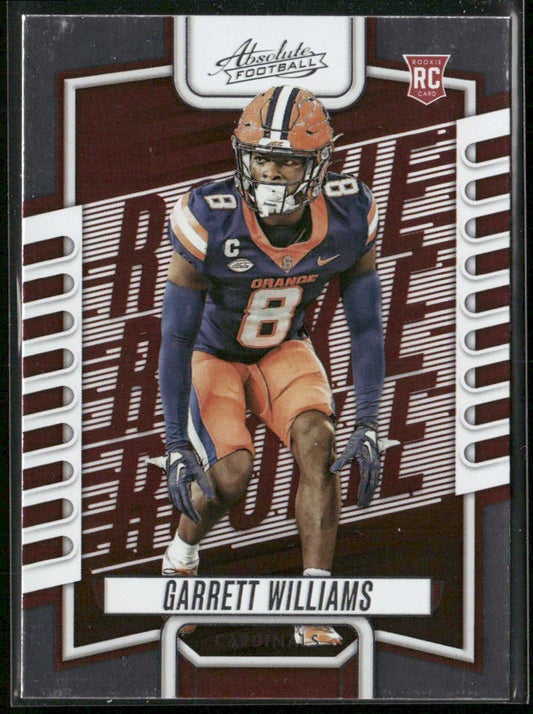 Garrett Williams 2023 Panini Absolute Retail #179 RC Arizona Cardinals