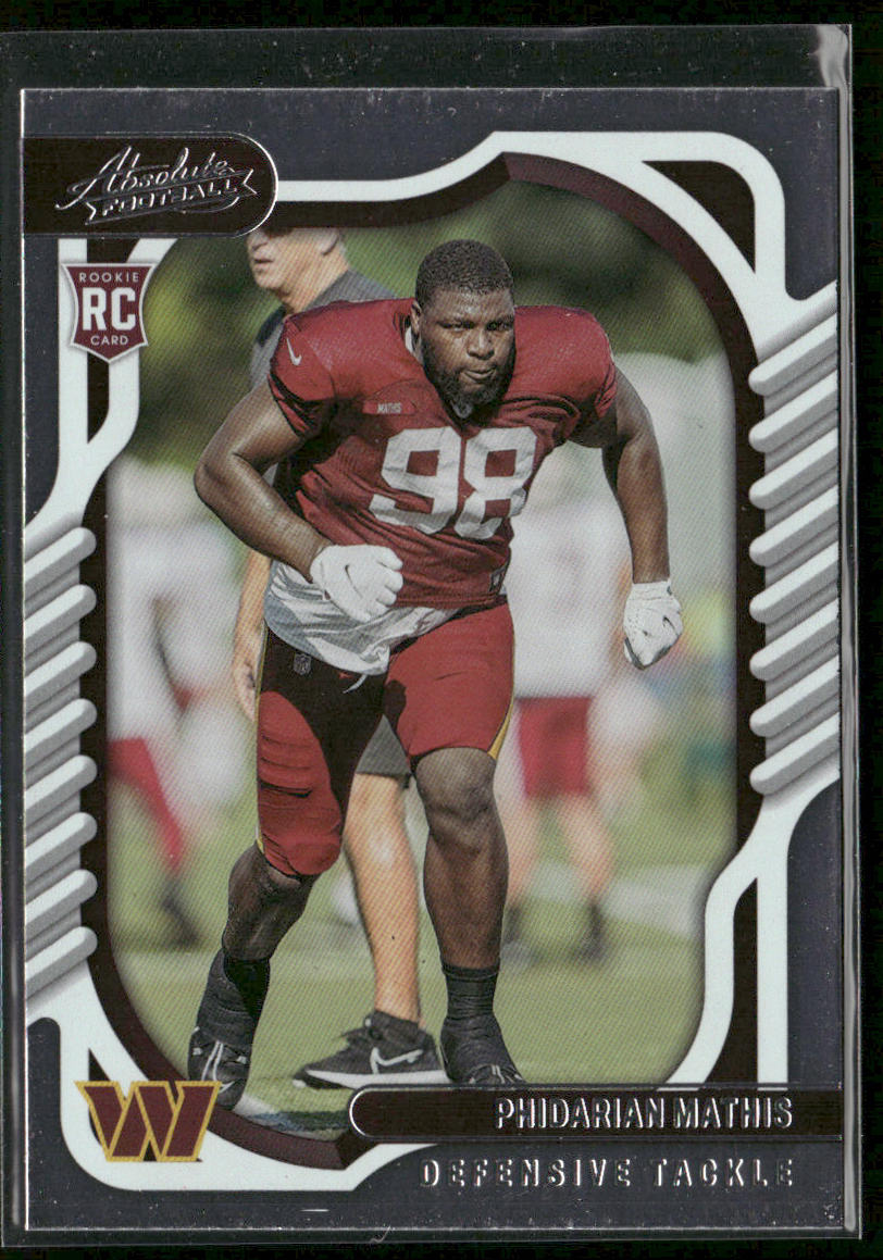 Phidarian Mathis 2022 Panini Absolute Retail #189 RC Washington Commanders