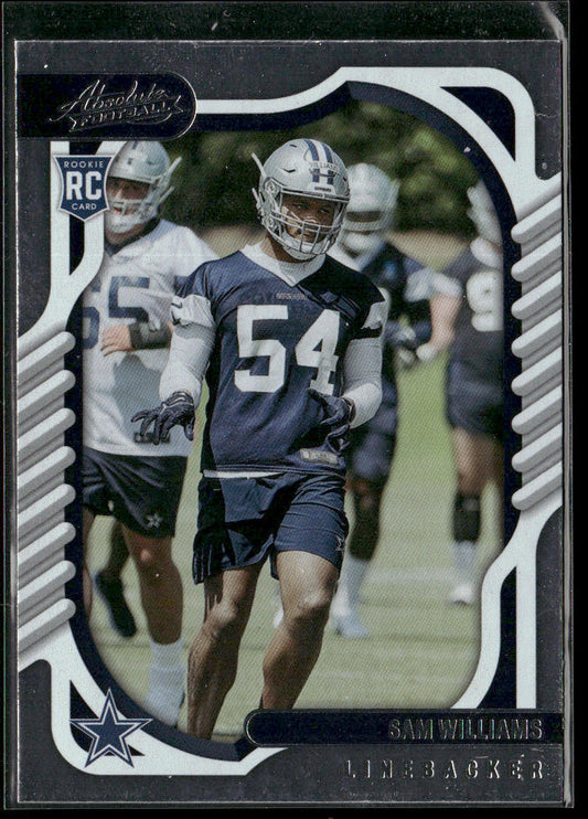 Sam Williams 2022 Panini Absolute Retail #193 RC Dallas Cowboys
