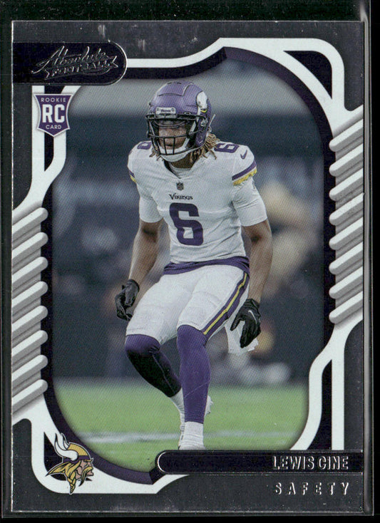 Lewis Cine 2022 Panini Absolute Retail #184 RC Minnesota Vikings