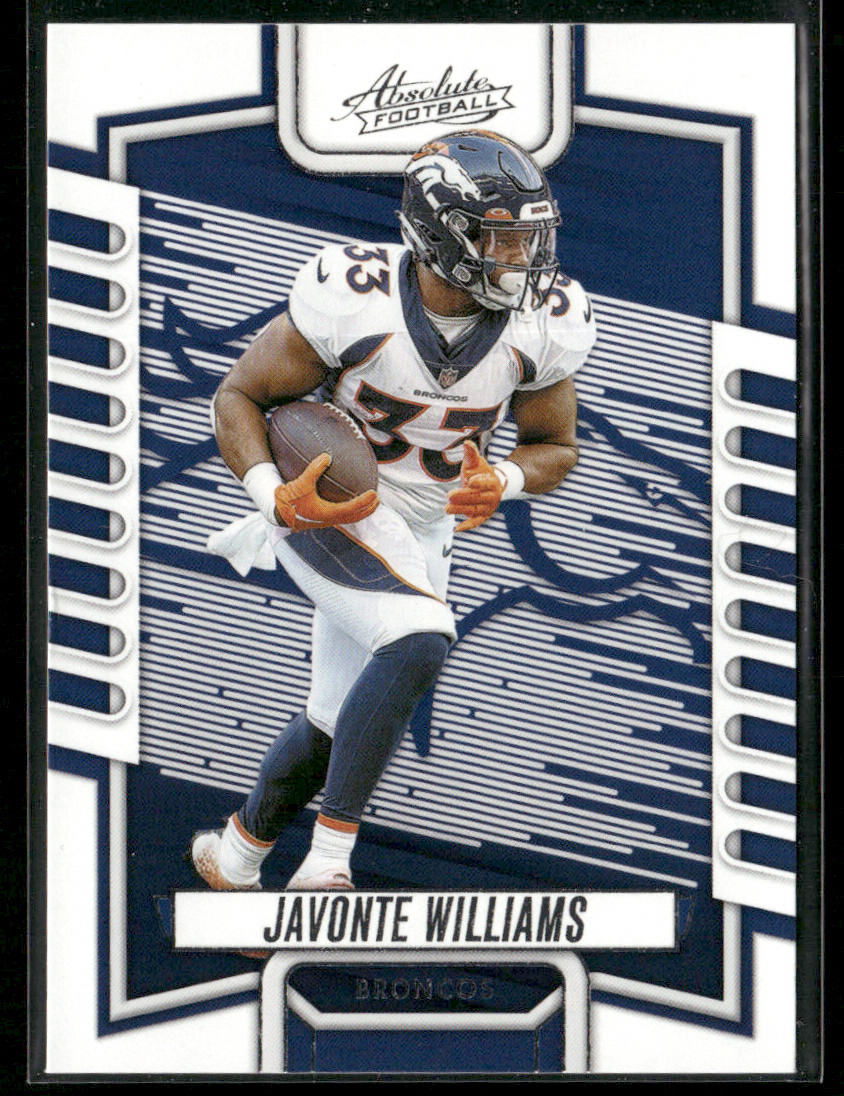 Javonte Williams 2023 Panini Absolute Retail #54 Denver Broncos