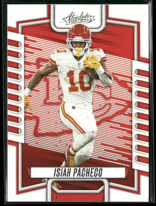 Isiah Pacheco 2023 Panini Absolute Retail #53 Kansas City Chiefs