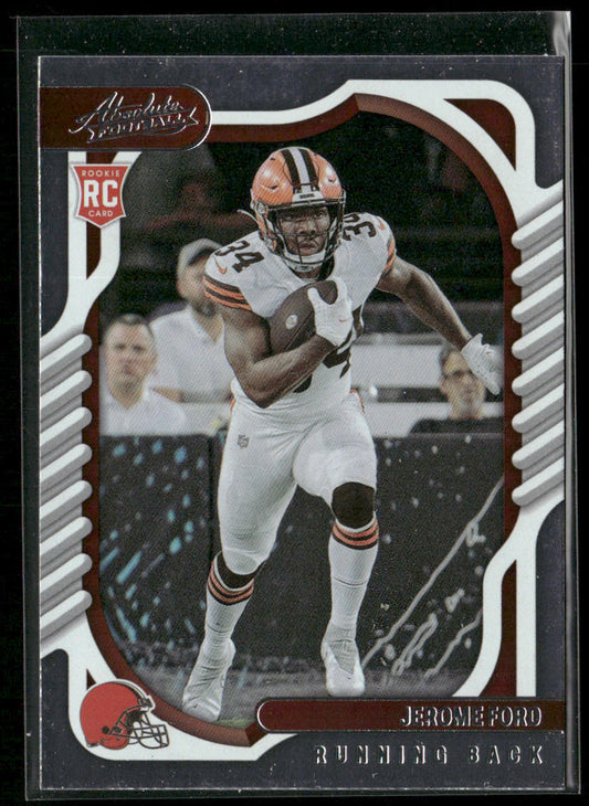 Jerome Ford 2022 Panini Absolute Retail #171 RC Cleveland Browns