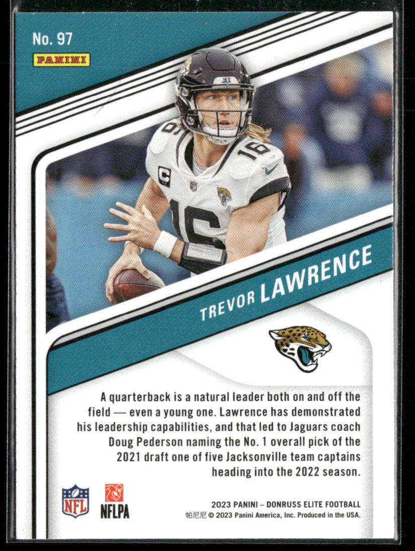 Trevor Lawrence 2023 Donruss Elite #97 Jacksonville Jaguars
