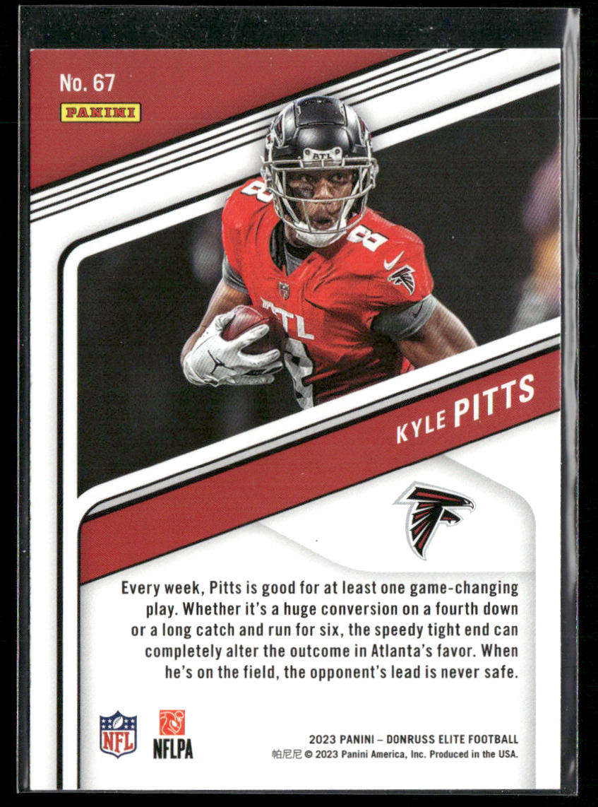 Kyle Pitts 2023 Donruss Elite #67 Atlanta Falcons