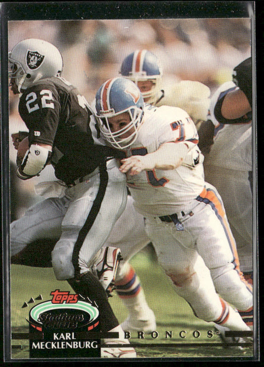 Karl Mecklenburg 1992 Stadium Club #230 Denver Broncos