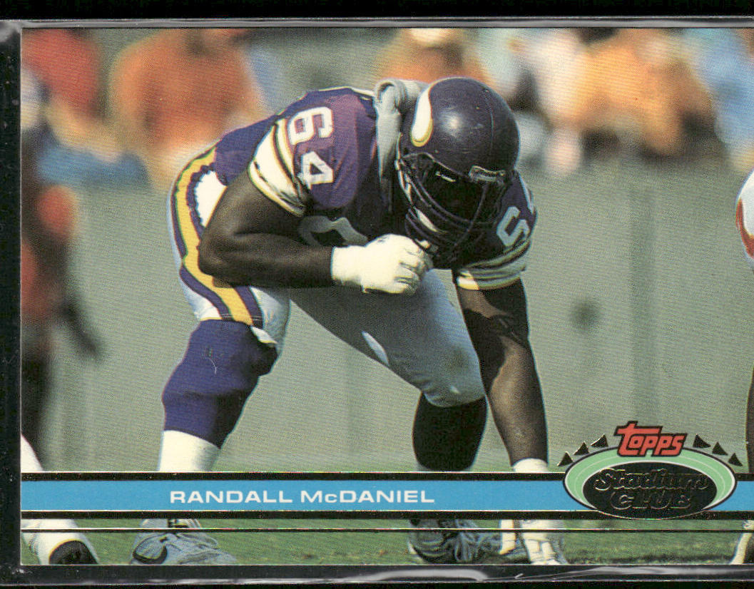 Randall McDaniel 1991 Stadium Club #172 Minnesota Vikings