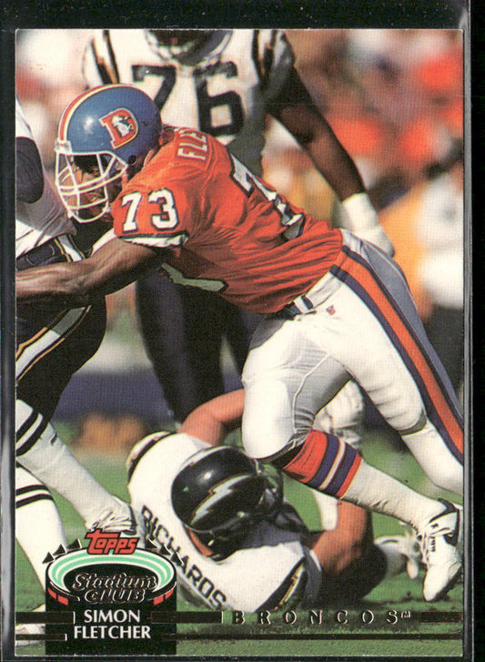 Simon Fletcher 1992 Stadium Club #214 Denver Broncos