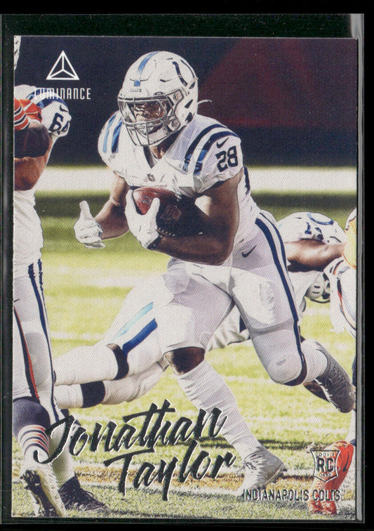 Jonathan Taylor 2020 Panini Chronicles Luminance Update Rookies #215 Colts