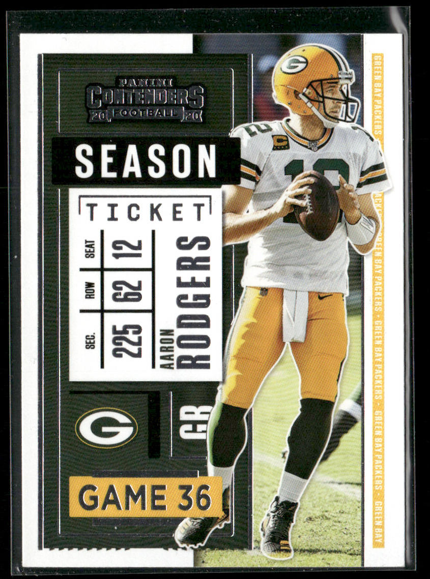 Aaron Rodgers 2020 Panini Contenders #1 Green Bay Packers