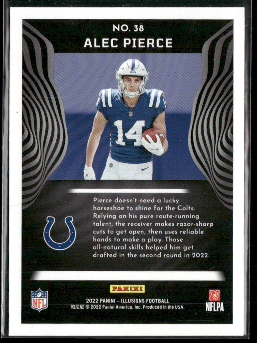 Alec Pierce 2022 Panini Illusions Retail #38 RC Indianapolis Colts