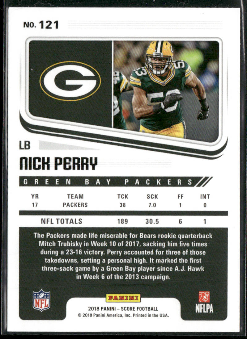 Nick Perry 2018 Score #121 Green Bay Packers