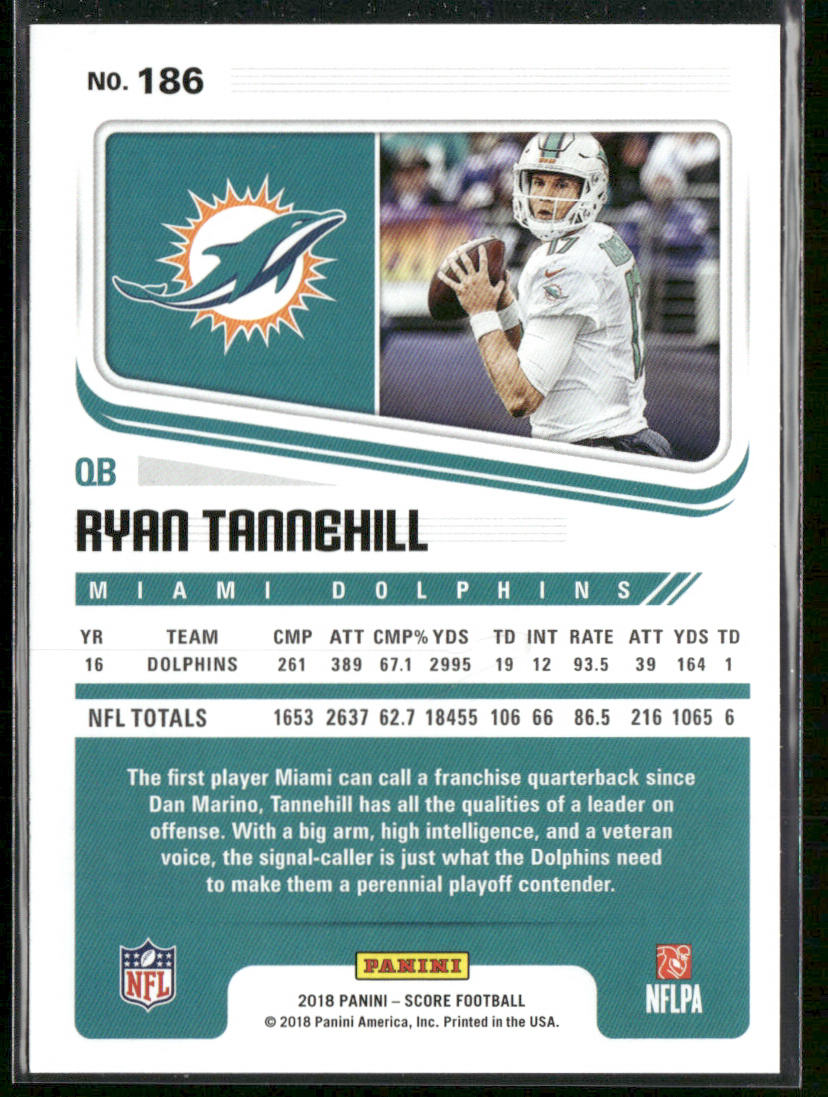 Ryan Tannehill 2018 Score #186 Miami Dolphins