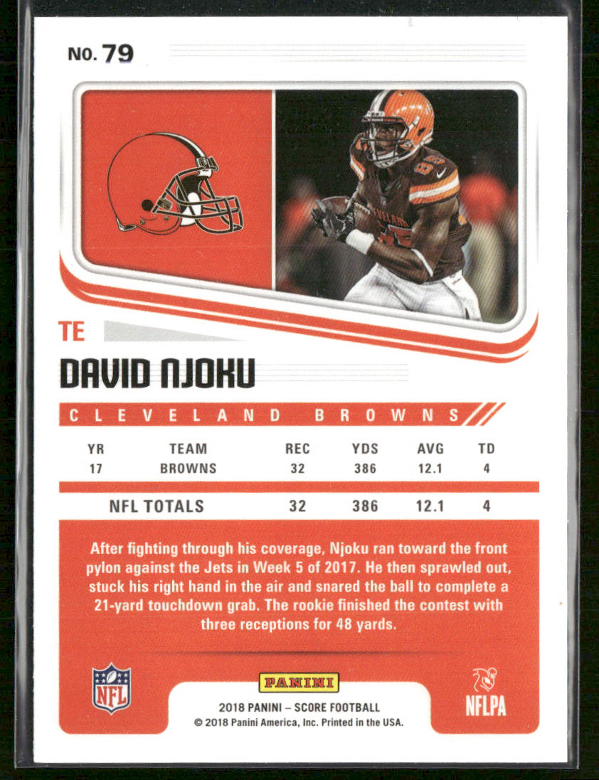 David Njoku 2018 Score #79 Cleveland Browns