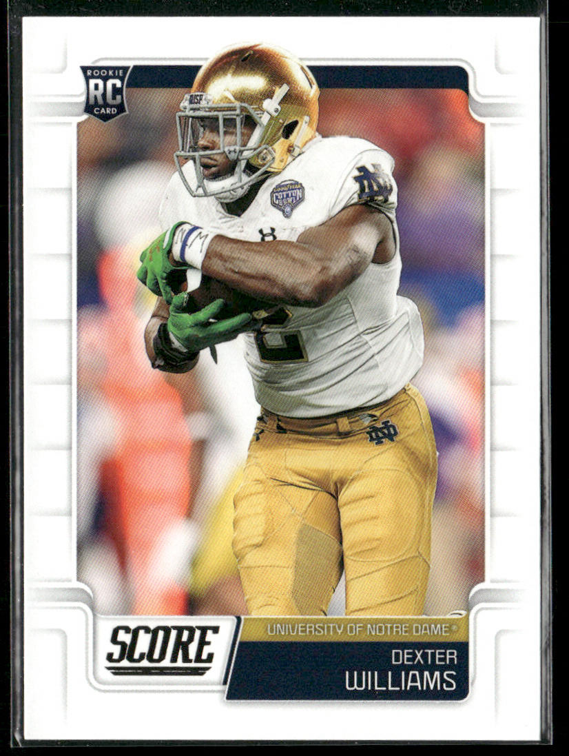 Dexter Williams 2019 Score #342 RC Notre Dame Fighting Irish