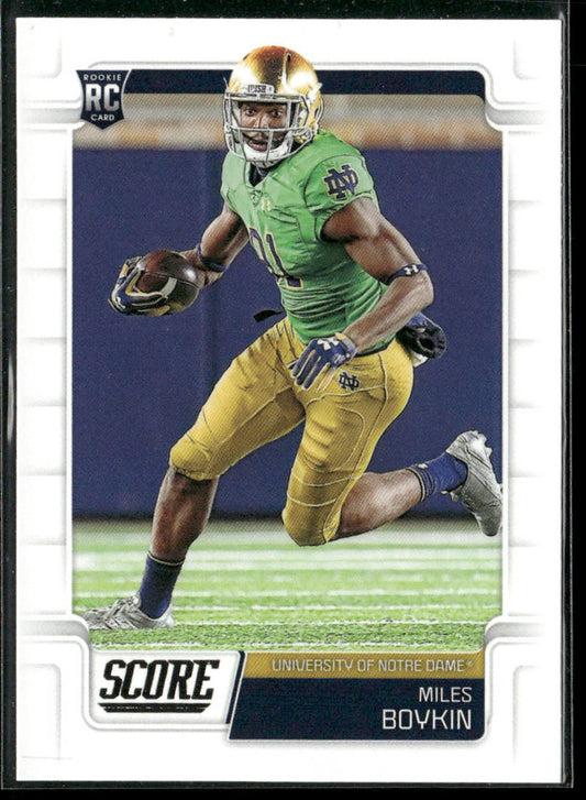 Miles Boykin 2019 Score #430 RC Notre Dame Fighting Irish