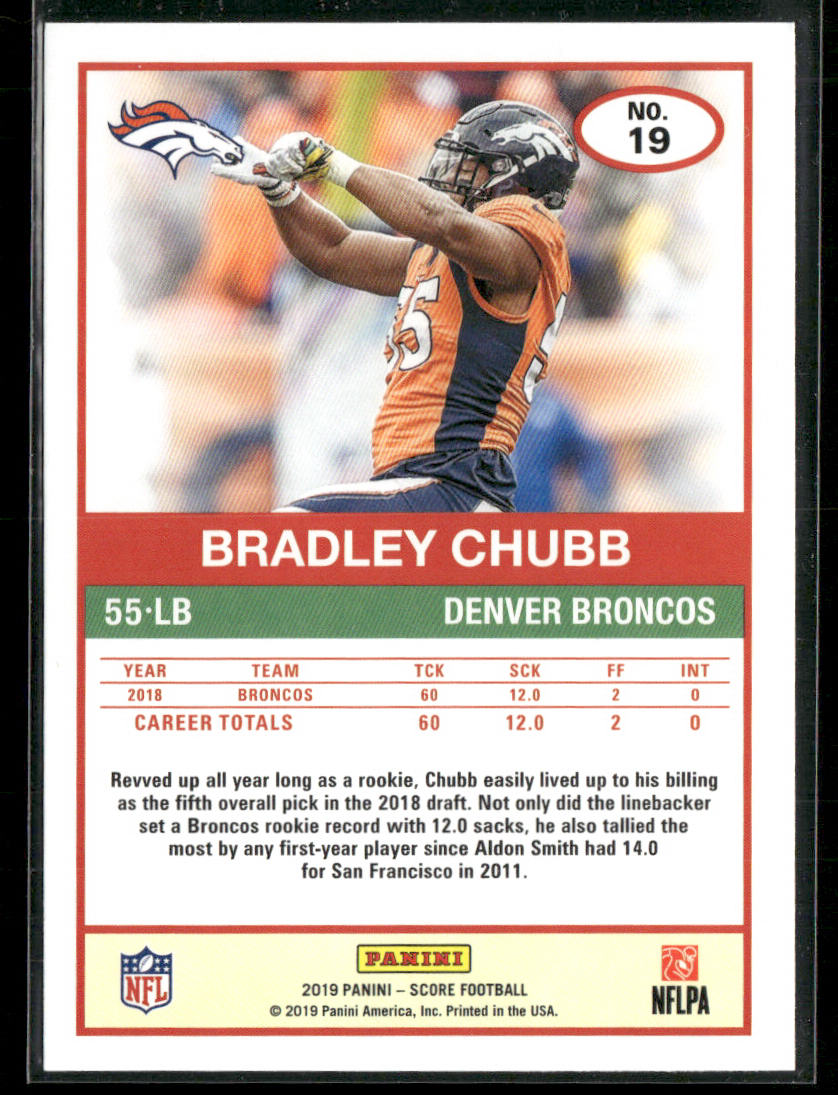 Bradley Chubb 2019 Score #19 Denver Broncos