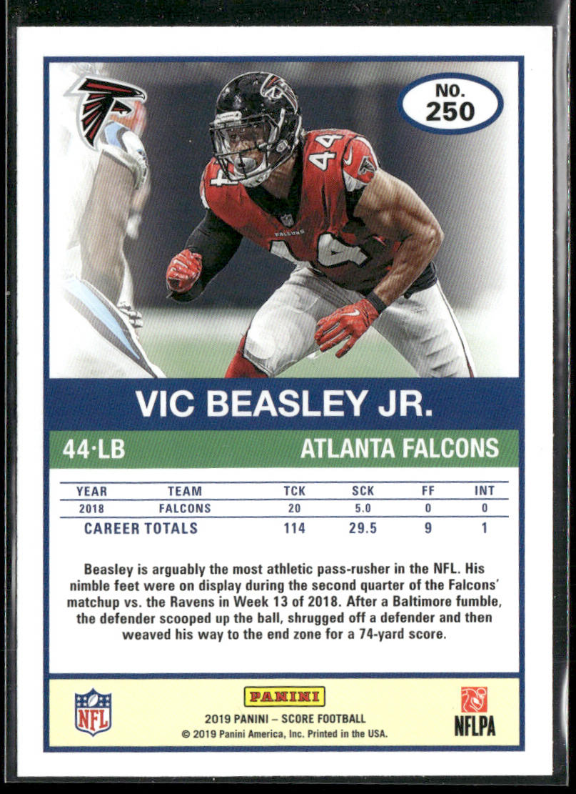 Vic Beasley Jr. 2019 Score #250 Atlanta Falcons