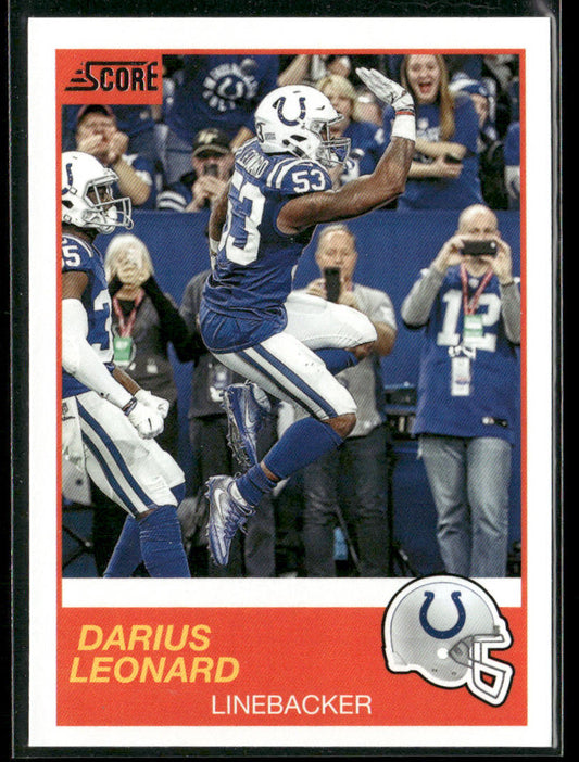 Darius Leonard 2019 Score #55 Indianapolis Colts