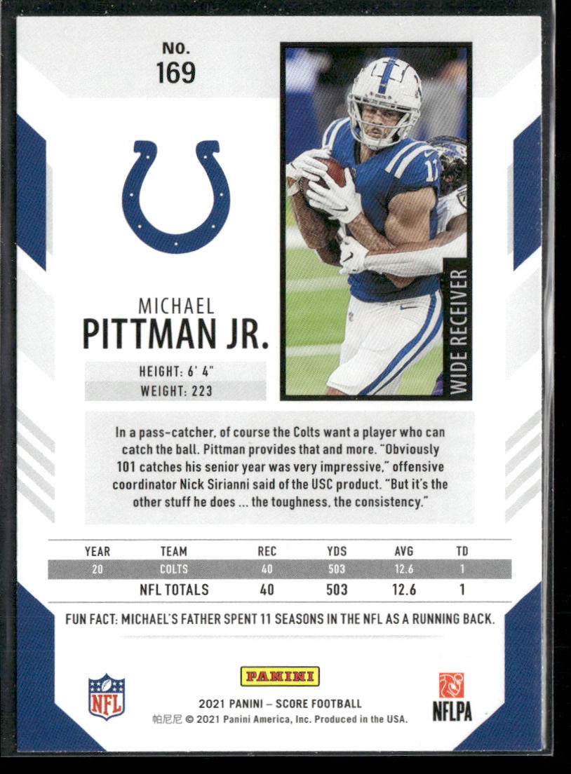 Michael Pittman Jr. 2021 Score #169 Indianapolis Colts