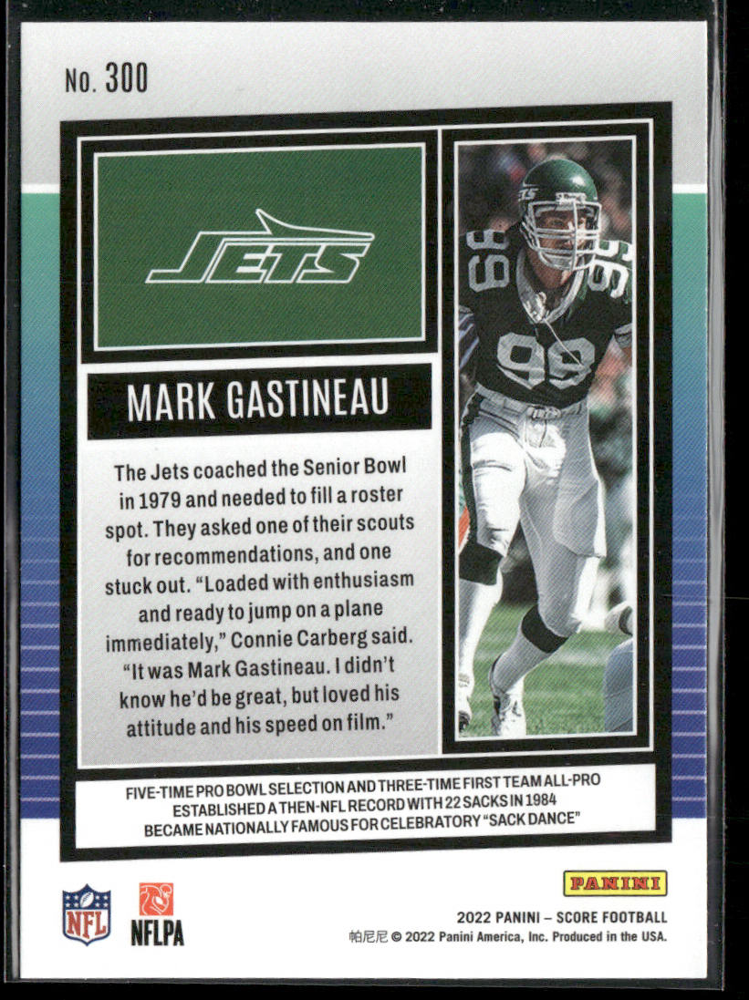 Mark Gastineau 2022 Score #300 New York Jets