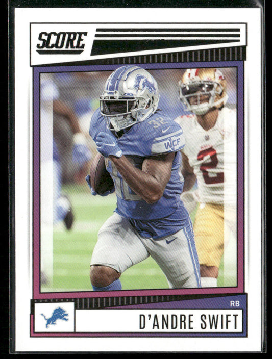 D'Andre Swift 2022 Score #88 Detroit Lions