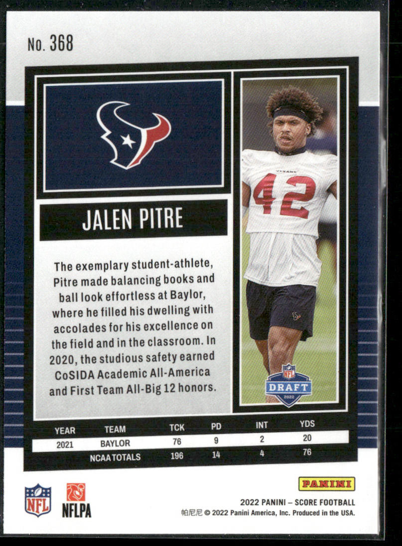 Jalen Pitre 2022 Score #368 RC Houston Texans