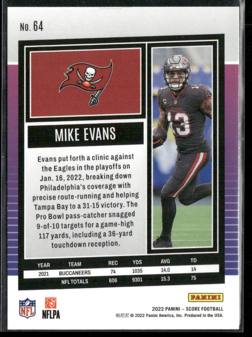 Mike Evans 2022 Score #64 Tampa Bay Buccaneers