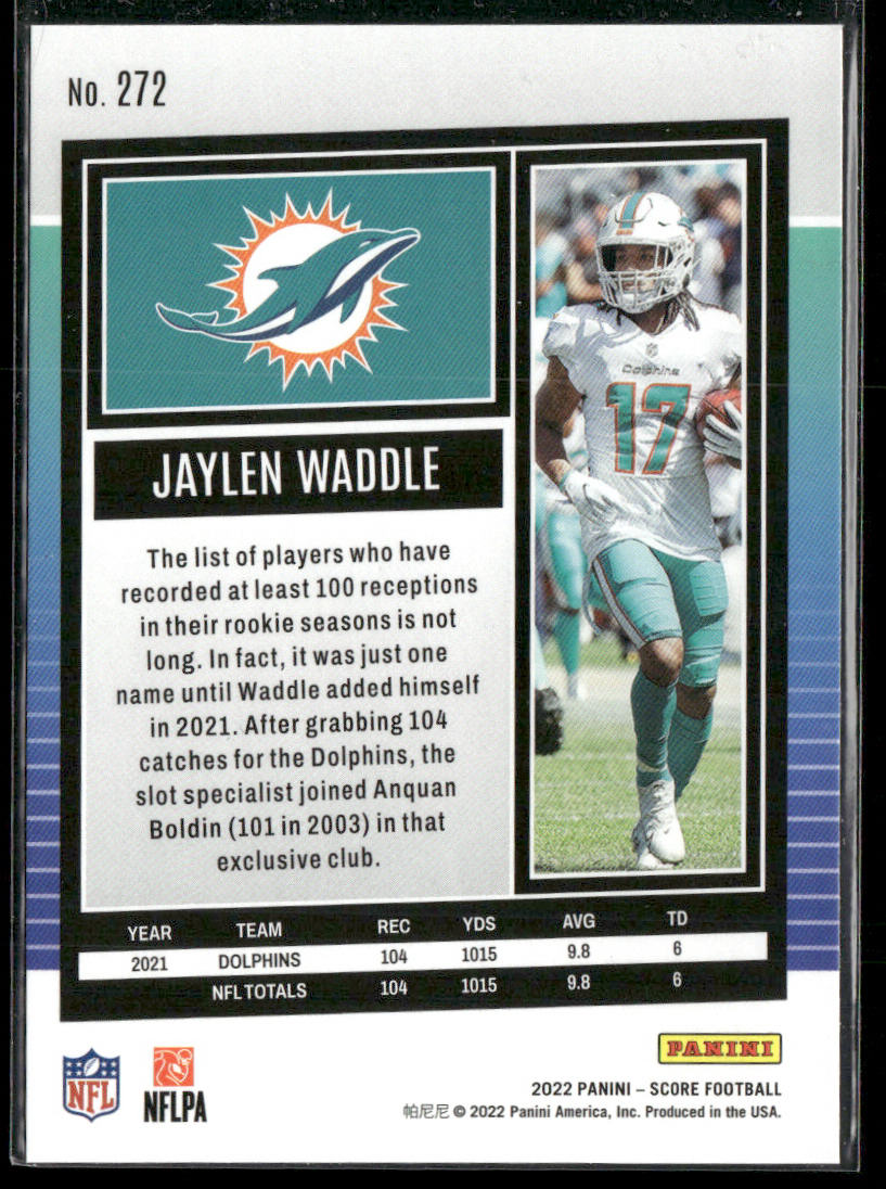 Jaylen Waddle 2022 Score #272 Miami Dolphins