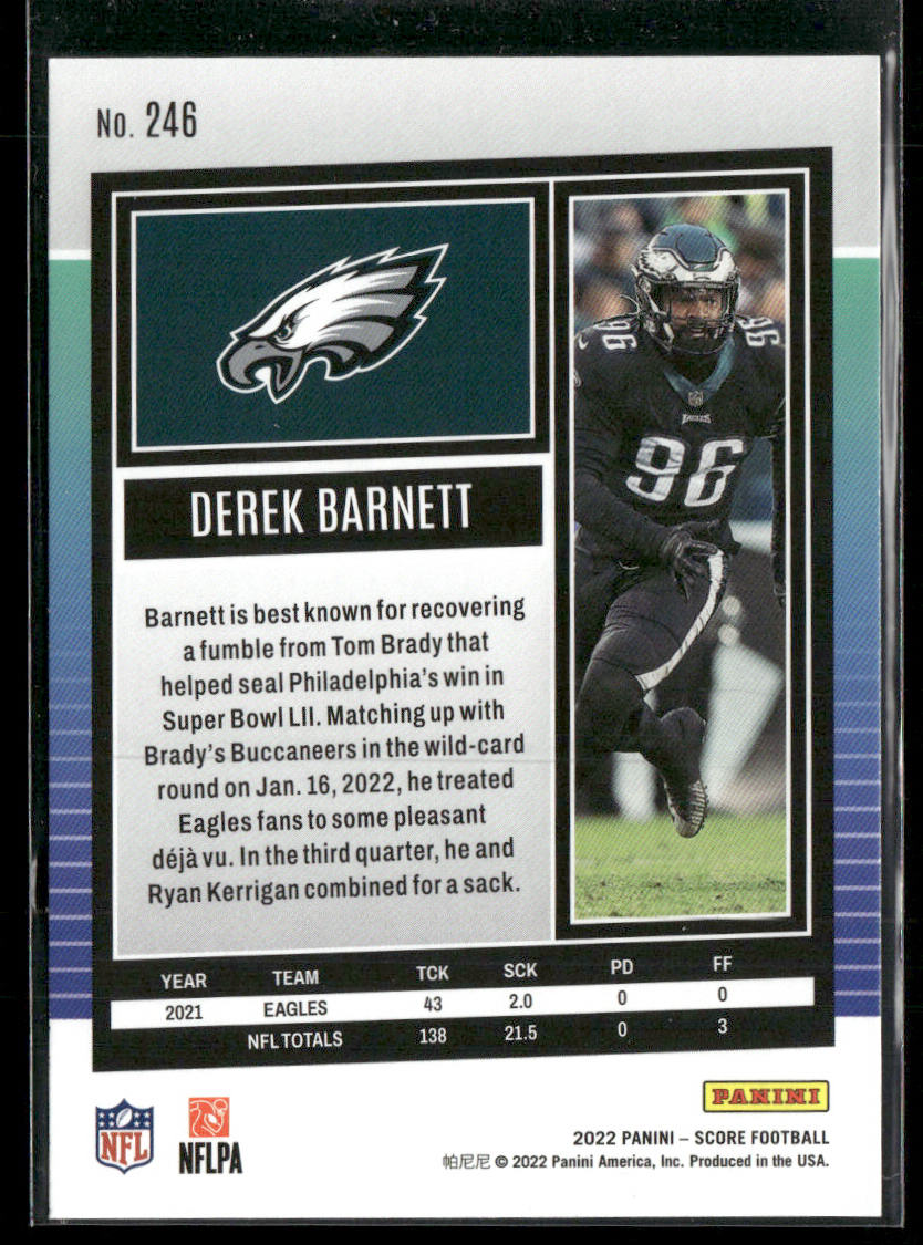 Derek Barnett 2022 Score #246 Philadelphia Eagles
