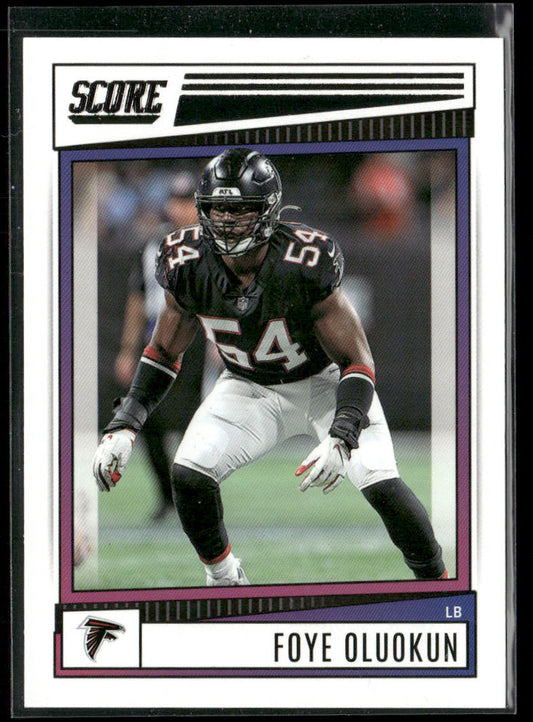 Foye Oluokun 2022 Score #42 Atlanta Falcons