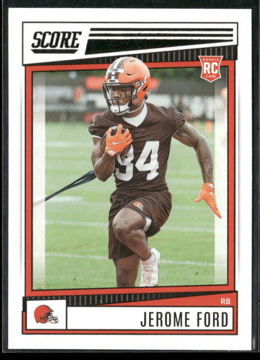 Jerome Ford 2022 Score #333 RC Cleveland Browns
