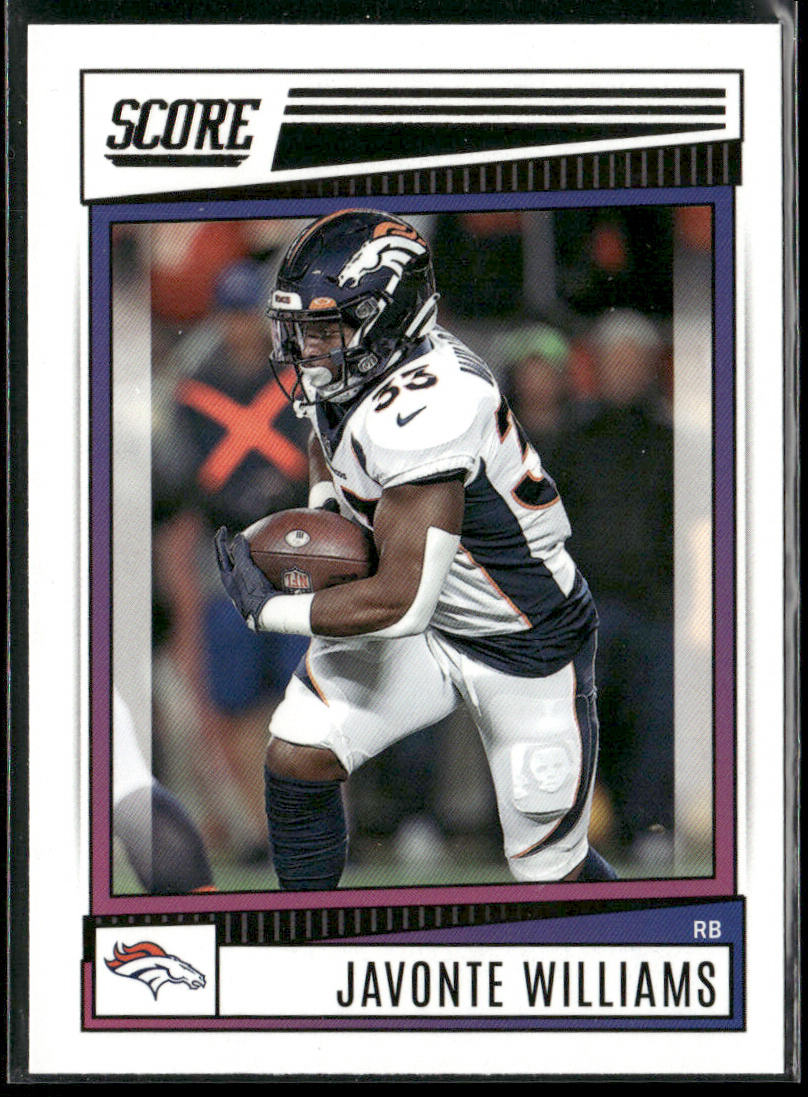 Javonte Williams 2022 Score #79 Denver Broncos